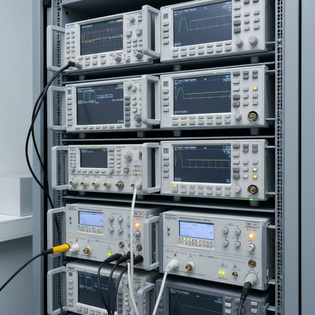 Test equipment rack